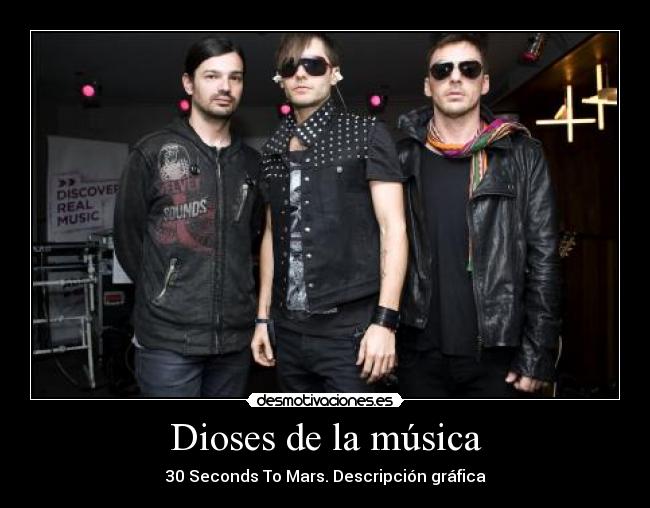 Dioses de la música - 30 Seconds To Mars. Descripción gráfica