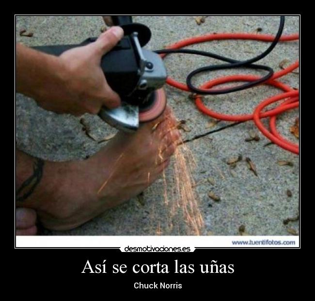 Así se corta las uñas - Chuck Norris