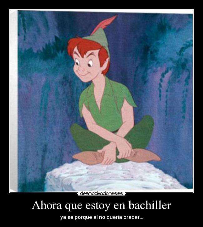 Ahora que estoy en bachiller -