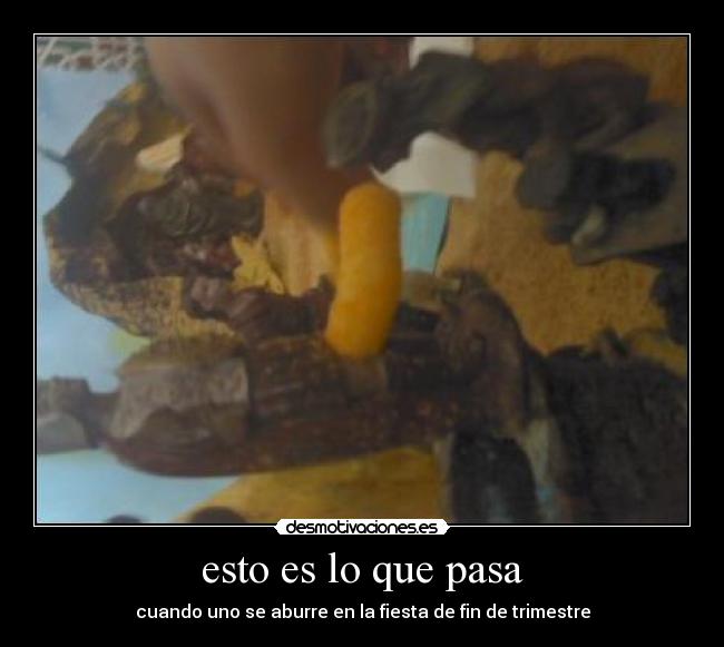 esto es lo que pasa - cuando uno se aburre en la fiesta de fin de trimestre