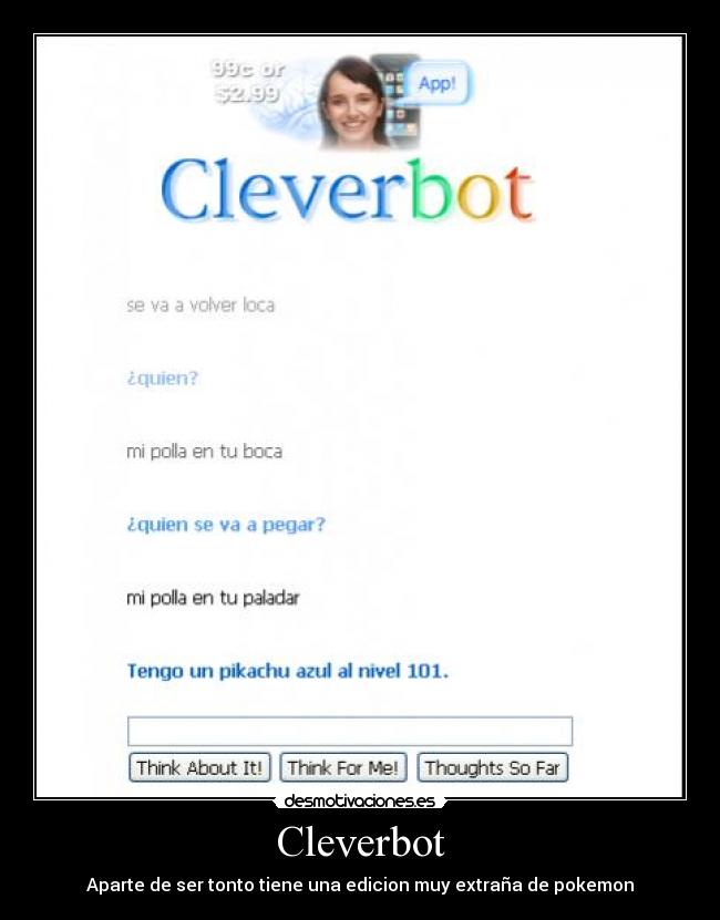 Cleverbot - Aparte de ser tonto tiene una edicion muy extraña de pokemon