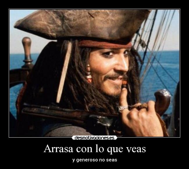 carteles piratas del caribe desmotivaciones