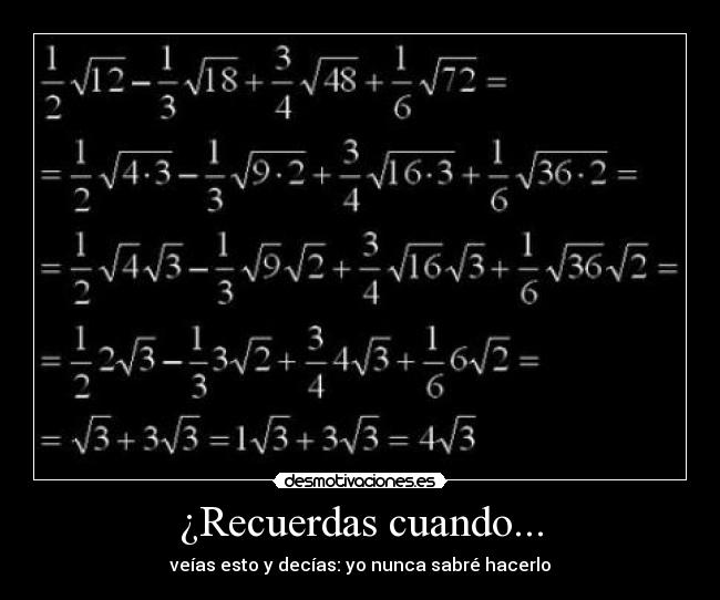 ¿Recuerdas cuando... -