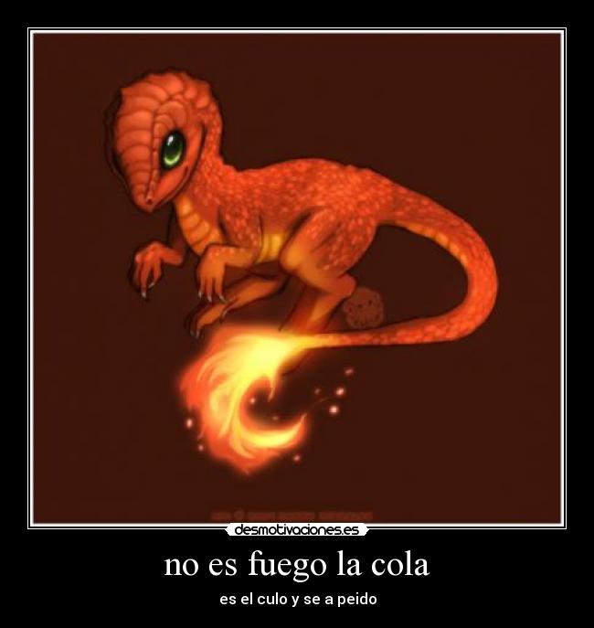 no es fuego la cola -