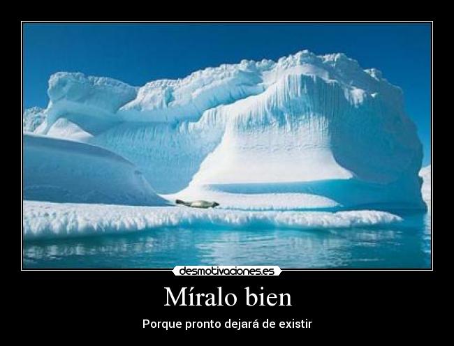 Míralo bien - Porque pronto dejará de existir