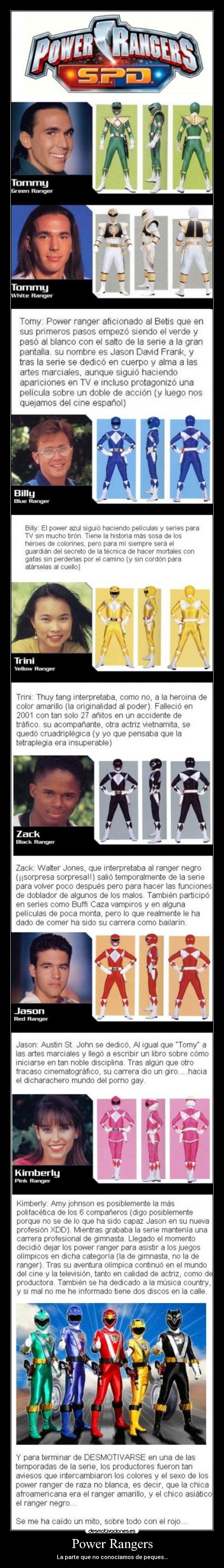 carteles power rangers mito desmotivaciones desmotivarse senor desmotivaciones