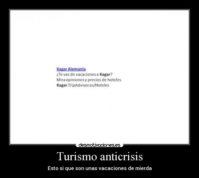 Turismo anticrisis -
