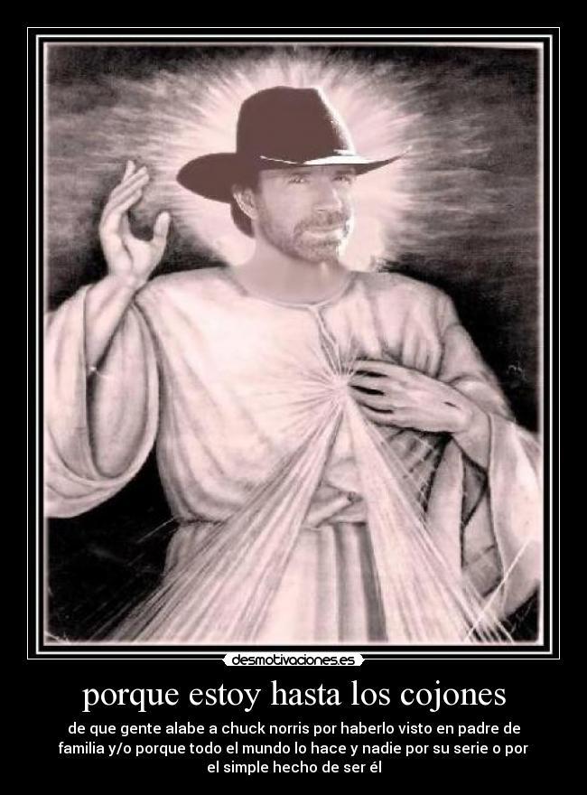 porque estoy hasta los cojones -