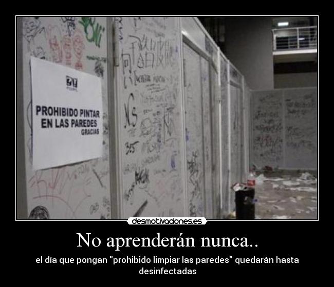 No aprenderán nunca.. -
