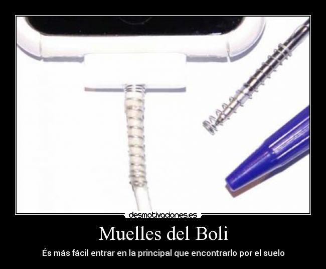 Muelles del Boli - És más fácil entrar en la principal que encontrarlo por el suelo