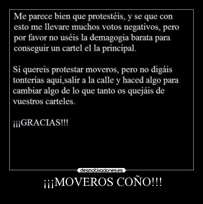 carteles protesta desmotivaciones