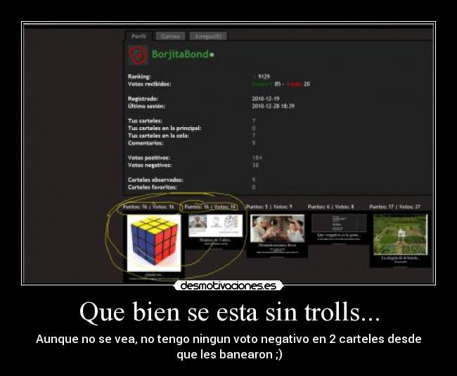Que bien se esta sin trolls... - 