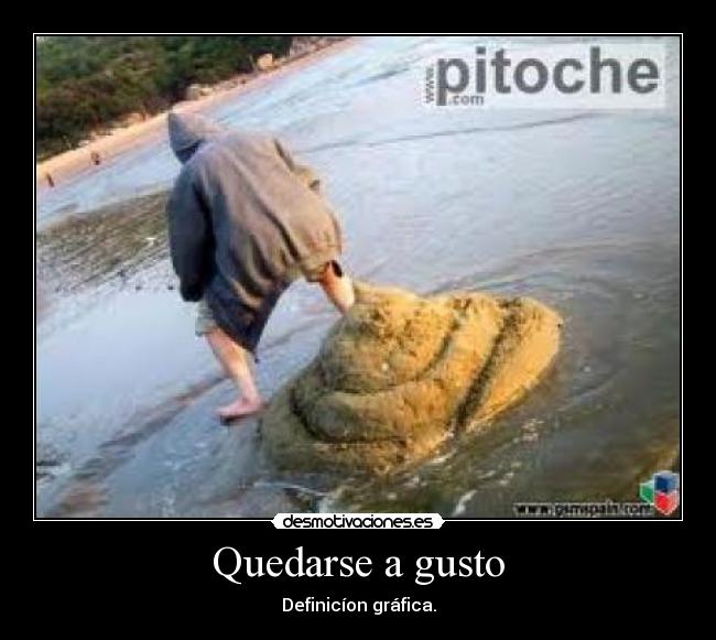 Quedarse a gusto - Definicíon gráfica.
