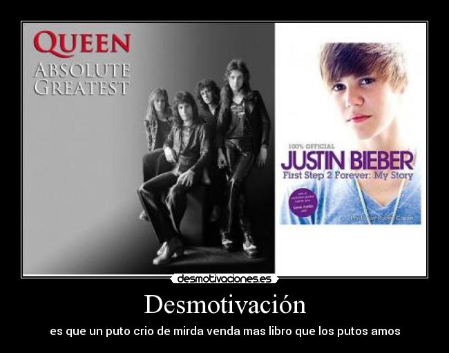 Desmotivación - es que un puto crio de mirda venda mas libro que los putos amos