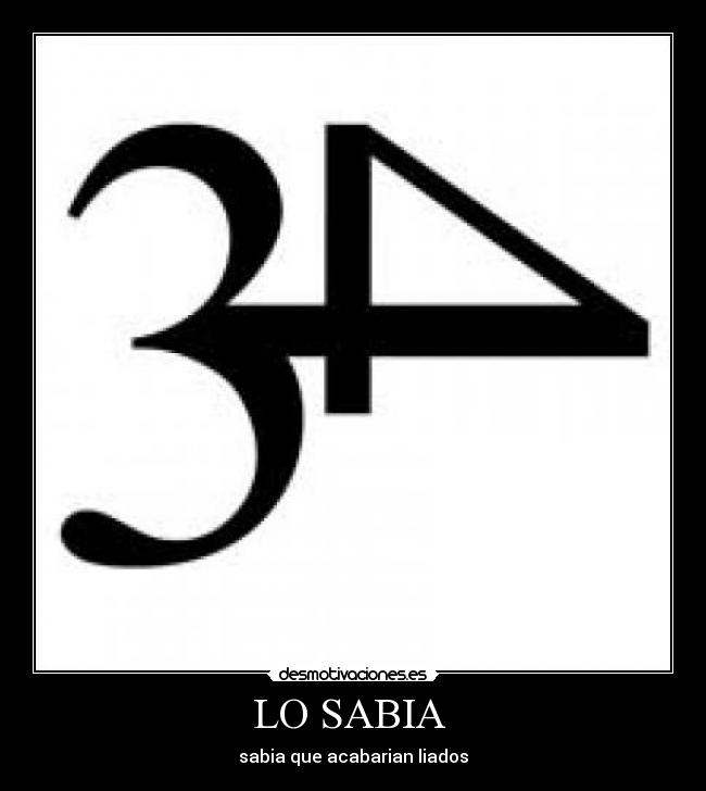 LO SABIA - sabia que acabarian liados