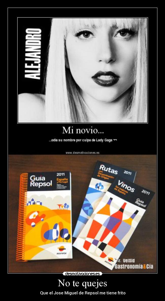 carteles repsol lady gaga jose miguel desmotivaciones