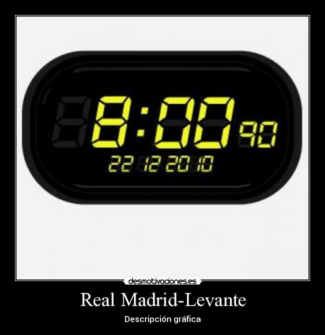 Real Madrid-Levante - Descripción gráfica