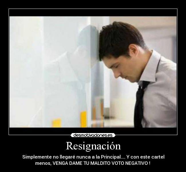 Resignación -