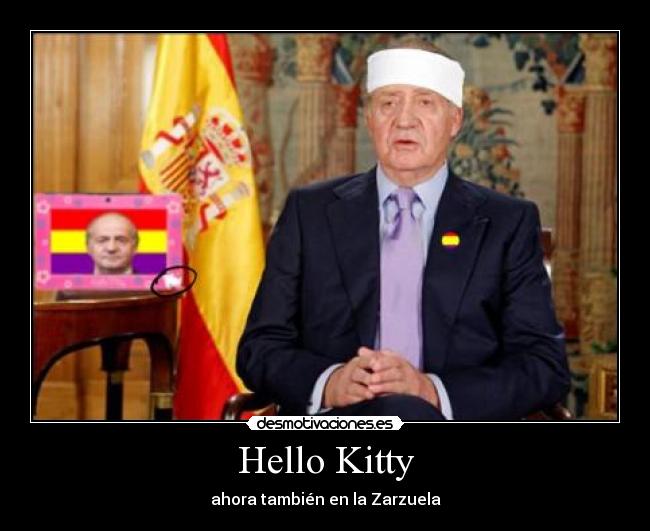 carteles hello kitty rey desmotivaciones