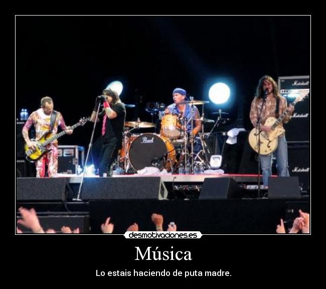 carteles musica rhcp desmotivaciones