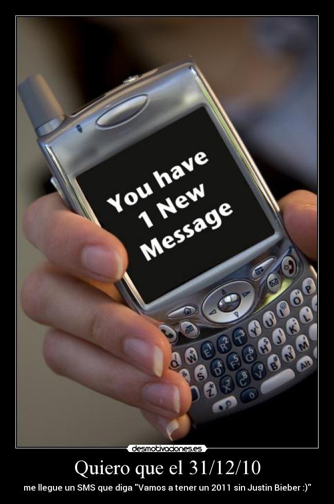 Quiero que el 31/12/10 -