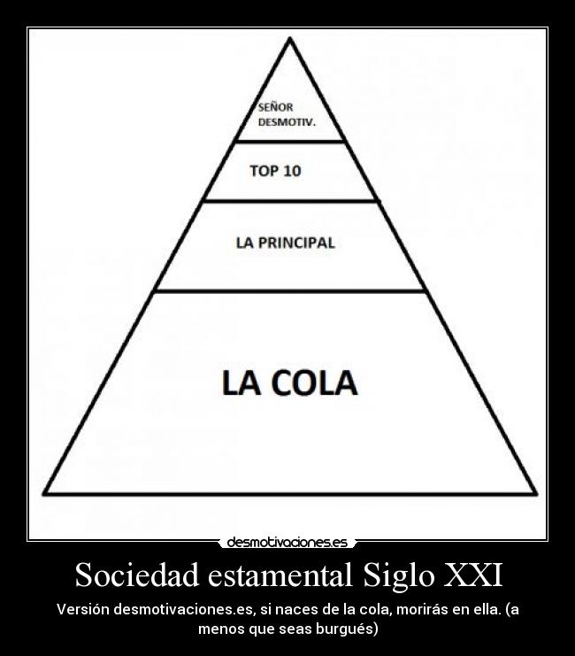 Sociedad estamental Siglo XXI -
