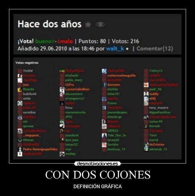 CON DOS COJONES - 