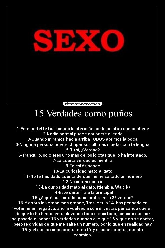 15 Verdades como puños - 