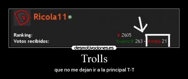 Trolls - que no me dejan ir a la principal T-T
