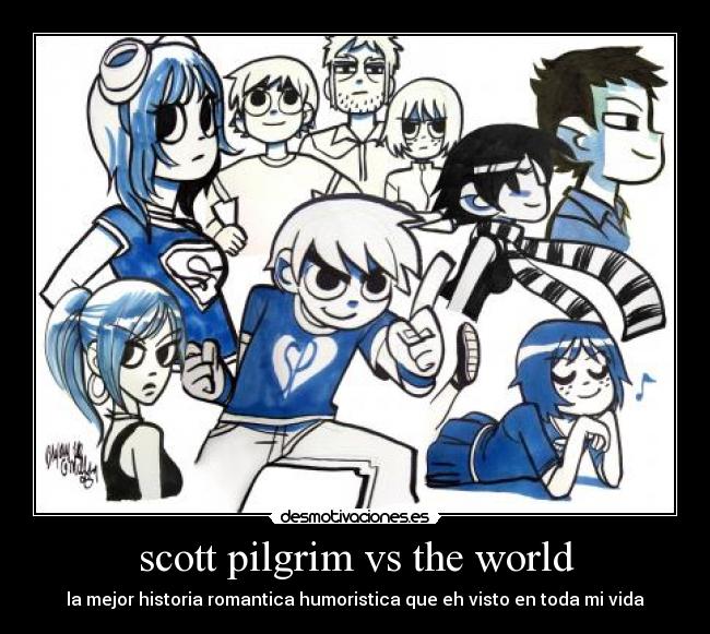 scott pilgrim vs the world - la mejor historia romantica humoristica que eh visto en toda mi vida