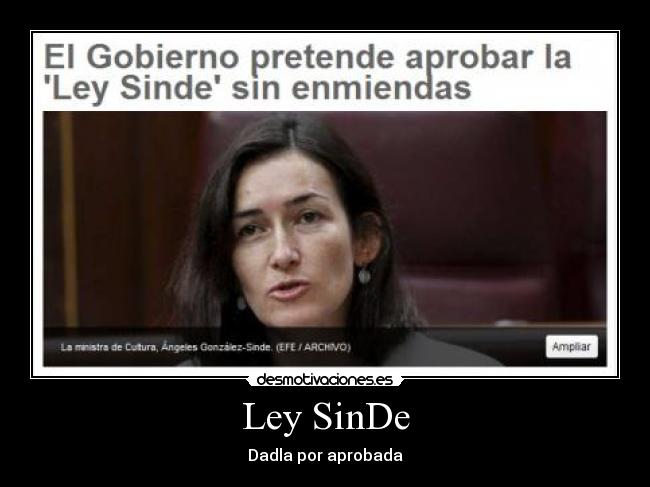 Ley SinDe - Dadla por aprobada