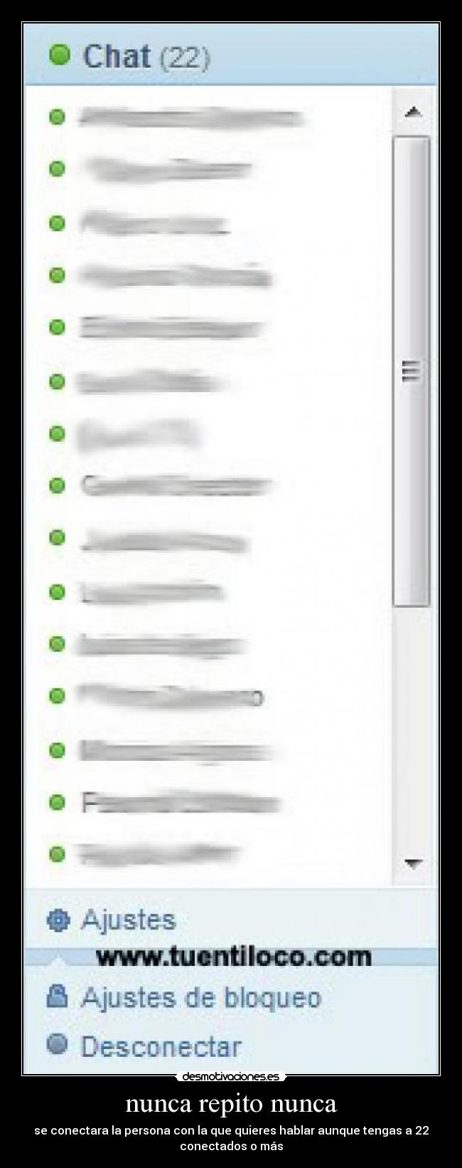 nunca repito nunca -