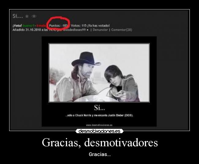 Gracias, desmotivadores - 