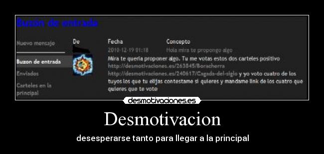 Desmotivacion - desesperarse tanto para llegar a la principal