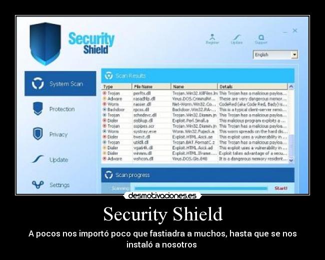 Security Shield - A pocos nos importó poco que fastiadra a muchos, hasta que se nos
instaló a nosotros