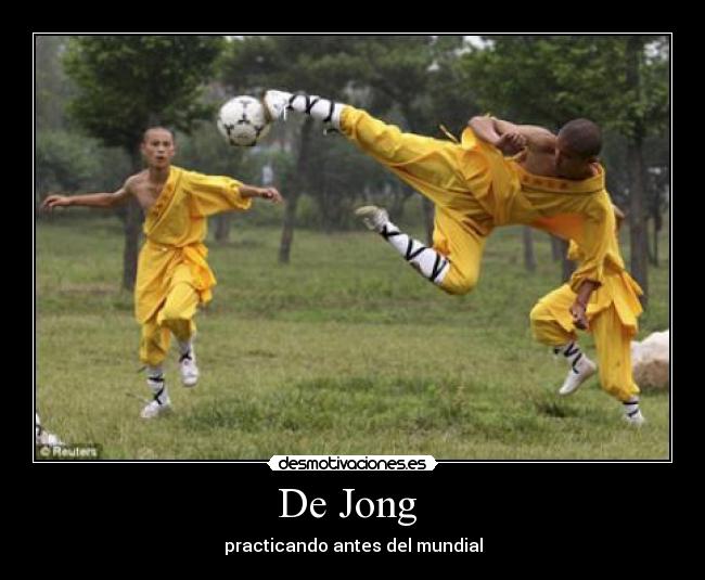 De Jong - practicando antes del mundial