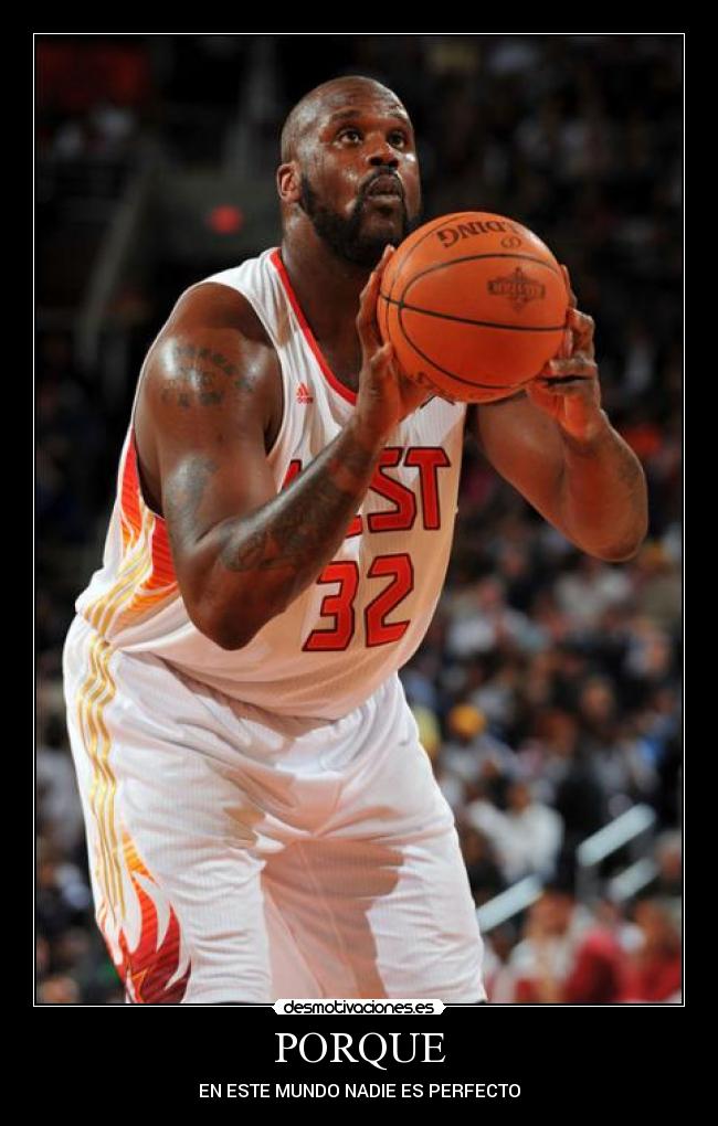 PORQUE - EN ESTE MUNDO NADIE ES PERFECTO