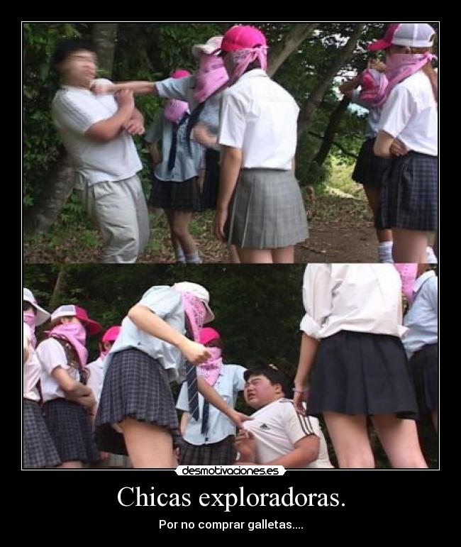 Chicas exploradoras. - Por no comprar galletas....