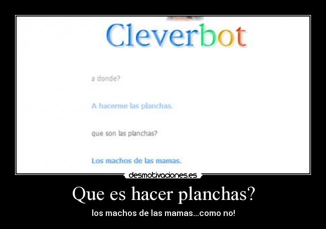 Que es hacer planchas? -