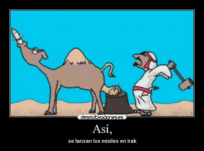 Así, - se lanzan los misiles en Irak
