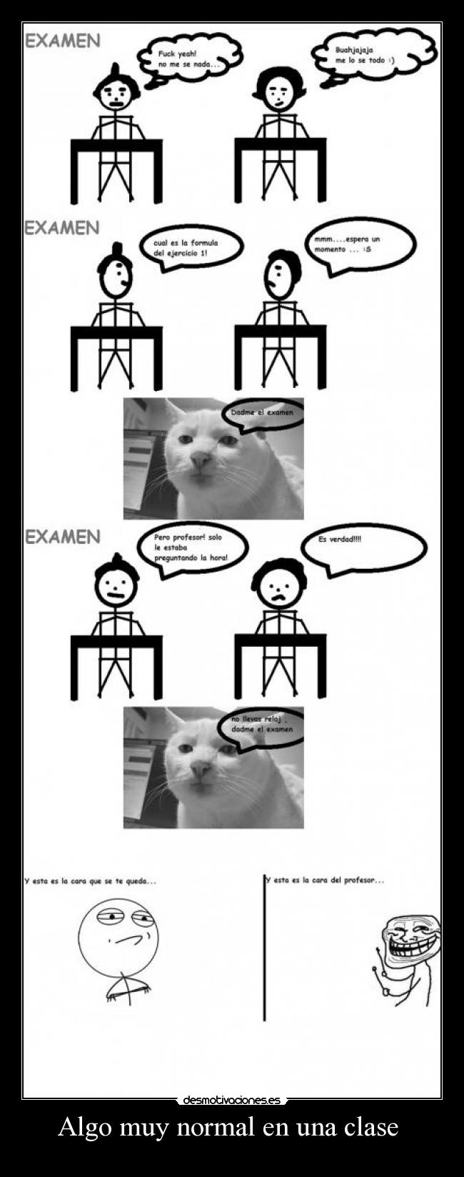 Algo muy normal en una clase  - 