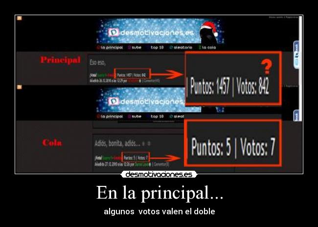 En la principal... -