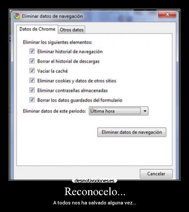 Reconocelo... - A todos nos ha salvado alguna vez...