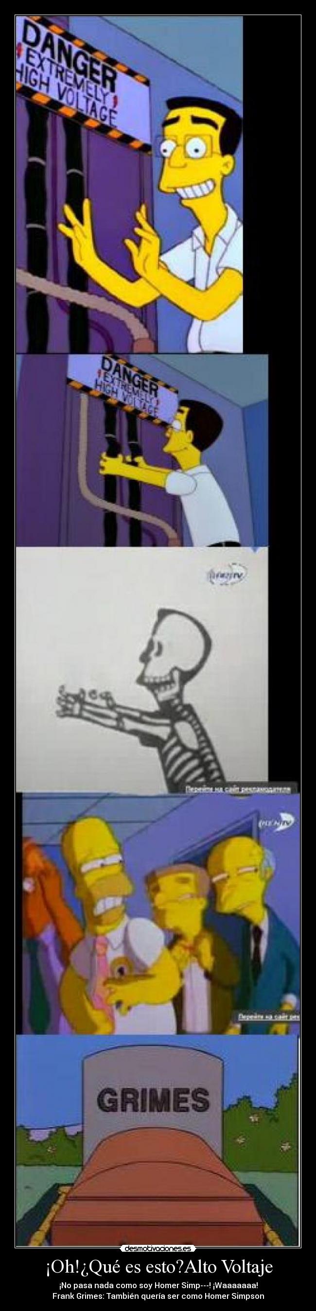 carteles alto voltaje frank grimes simpsons enemigo homer adri 95 cadiz adri95cadiz desmotivaciones