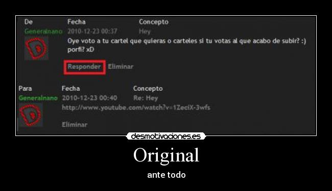 Original - ante todo