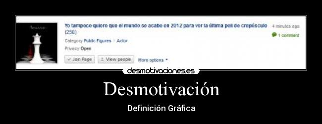 Desmotivación - Definición Gráfica