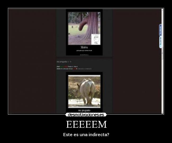 EEEEEM - Este es una indirecta?