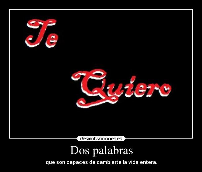 Dos palabras - 