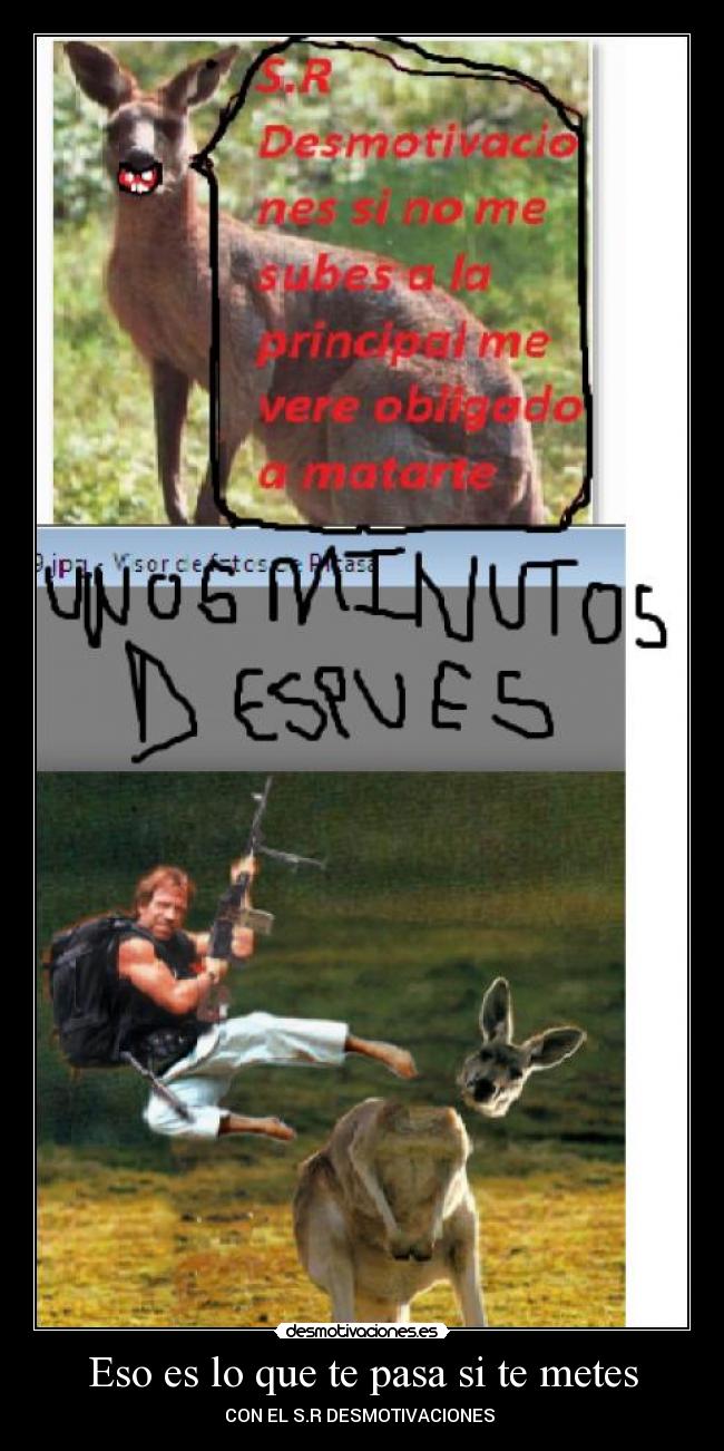 Eso es lo que te pasa si te metes - 