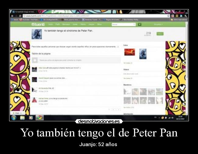 Yo también tengo el de Peter Pan - Juanjo: 52 años 